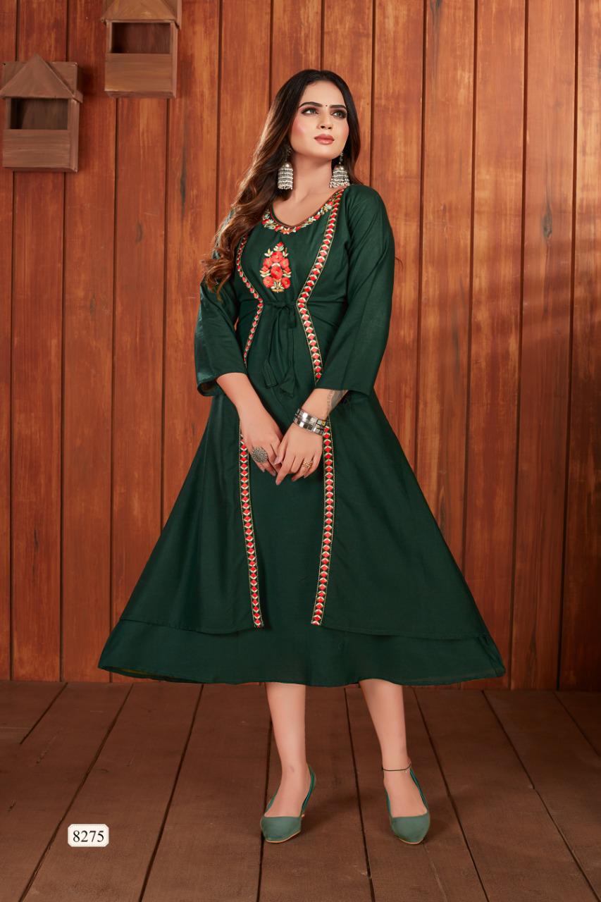 Ft Panghat 2 Wthnic Wear Wholesale Embroidery Anarkali Kurtis